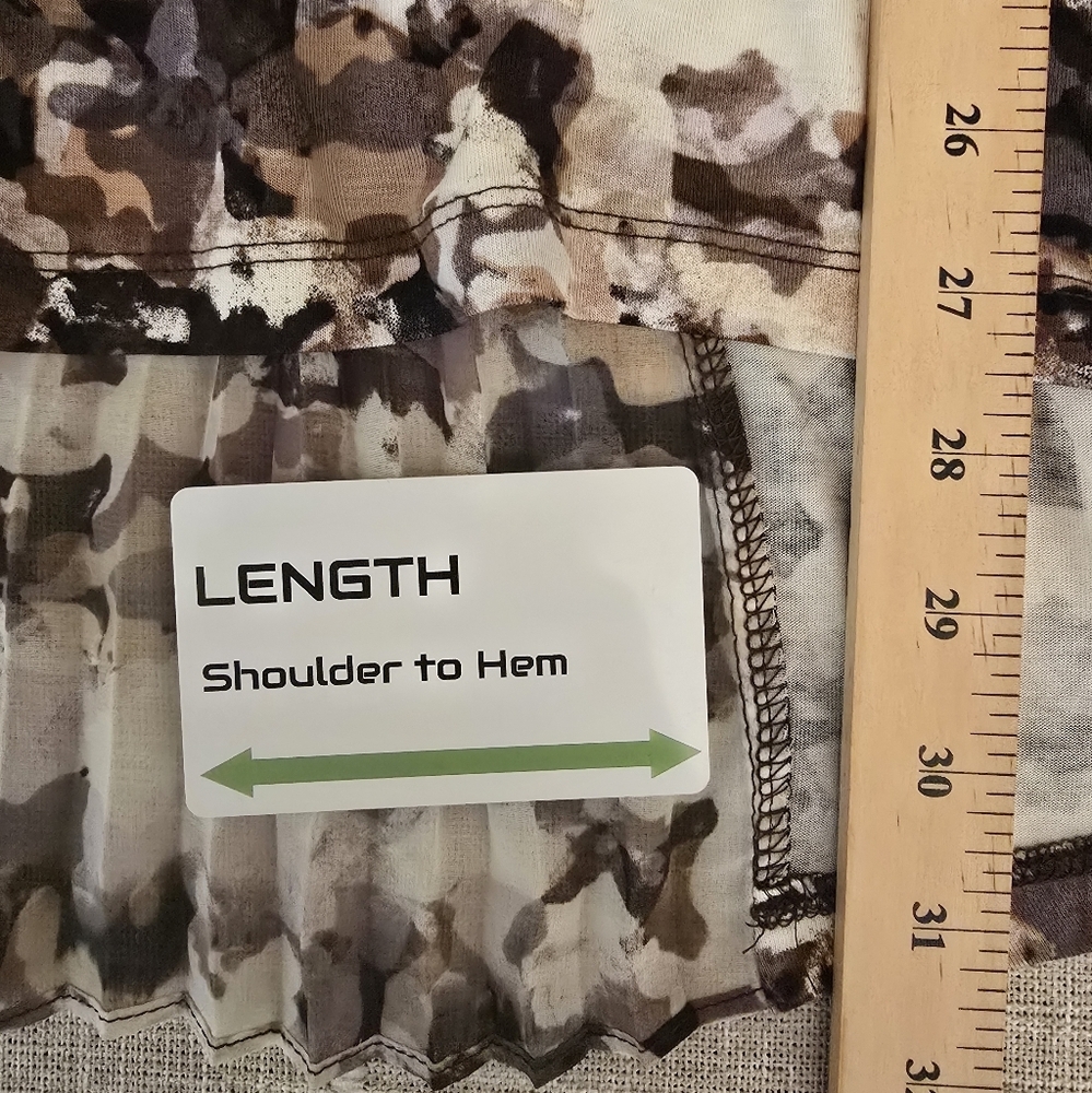 LOGO by Lori Goldstein Large Stretchy Multi Color Pattern Tunic - Picture 8 of 8